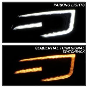 Subaru Forester 2014-2016 Headlights - LED Turn Signal -Black - Image 11