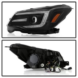 Subaru Forester 2014-2016 Headlights - LED Turn Signal -Black - Image 2