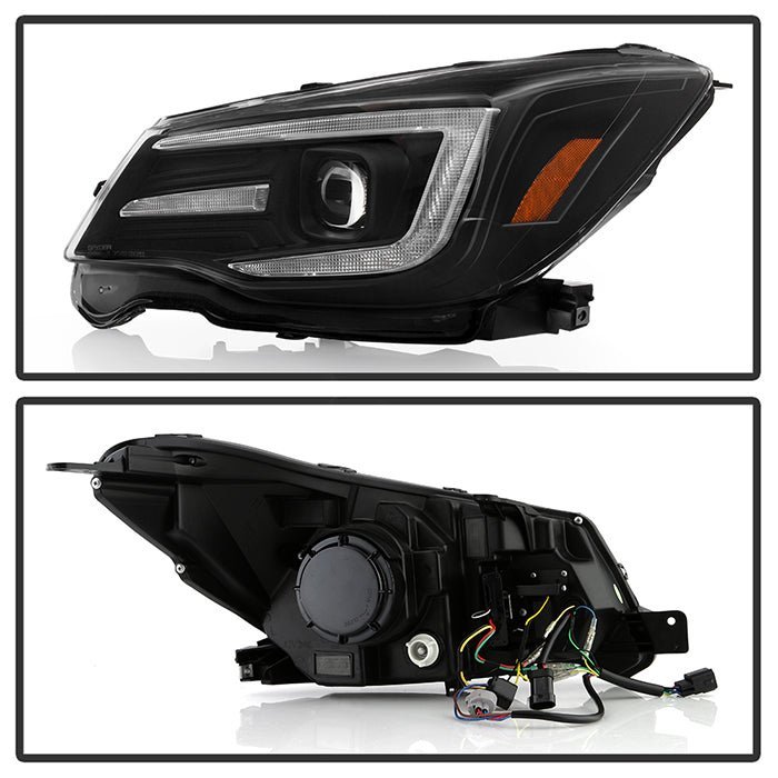 Subaru Forester 2014-2016 Headlights - LED Turn Signal -Black