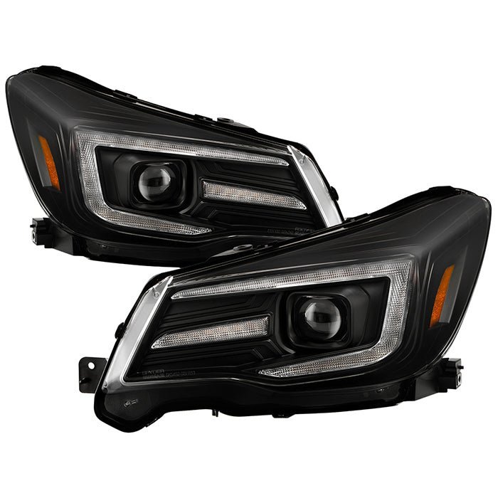 Subaru Forester 2014-2016 Halogen Model Only Headlights - Black