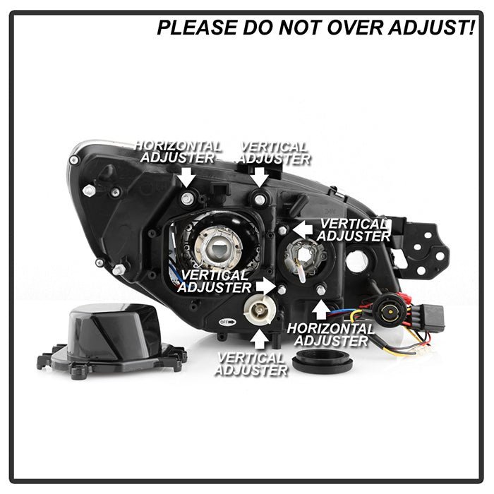 Subaru Impreza WRX 2006-2007 Projector Headlights Black