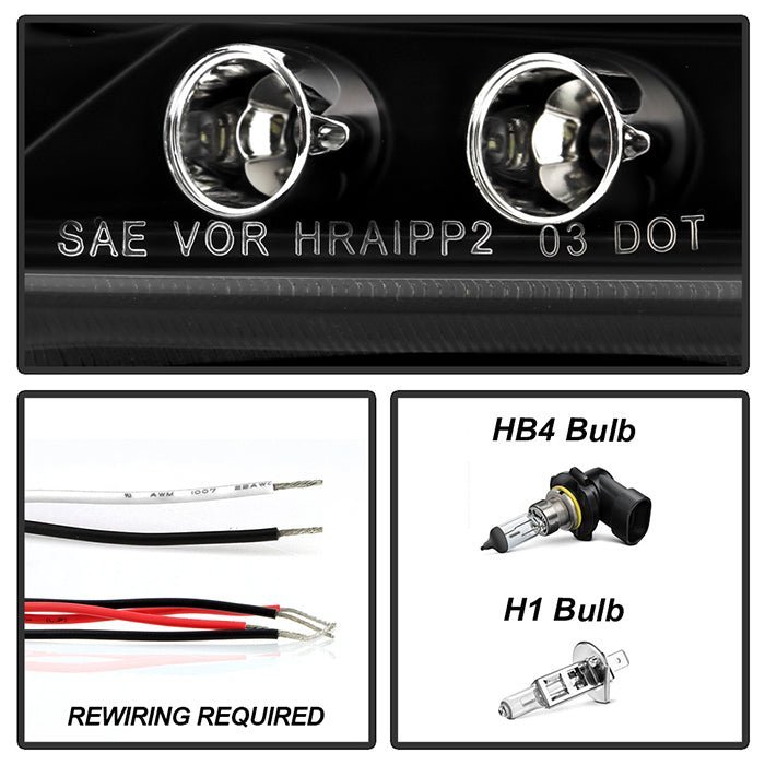 Scion TC 08-10 Projector Headlights - Black