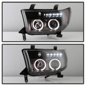 Toyota Tundra 07-13 / Toyota Sequoia 08-13 Projector Headlights - Black - Image 8