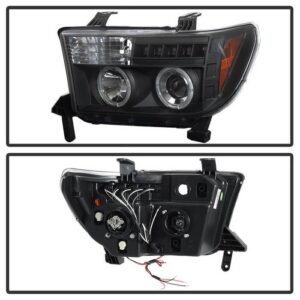 Toyota Tundra 07-13 / Toyota Sequoia 08-13 Projector Headlights  - Black - Image 2