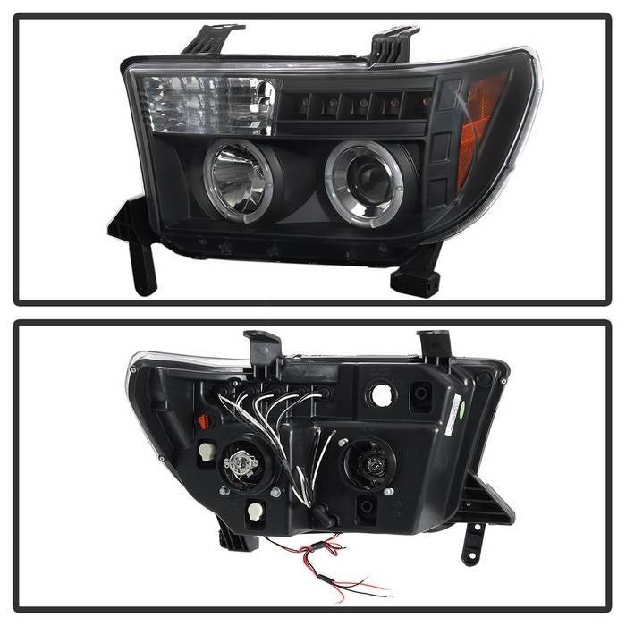Toyota Tundra 07-13 / Toyota Sequoia 08-13 Projector Headlights  - Black