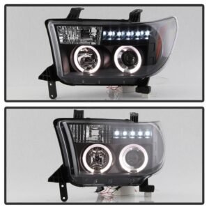 Toyota Tundra 07-13 / Toyota Sequoia 08-13 Projector Headlights  - Black - Image 8