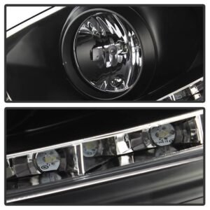Volkswagen GTI 06-09 / Jetta 06-09 / Rabbit 06-09 Projector Headlights - Halogen Model Only - Black - Image 3