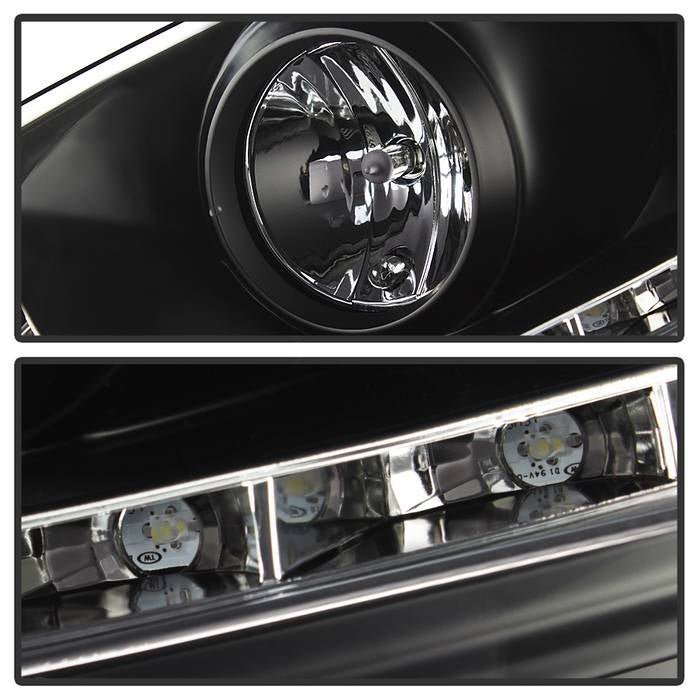 Volkswagen GTI 06-09 / Jetta 06-09 / Rabbit 06-09 Projector Headlights - Halogen Model Only - Black