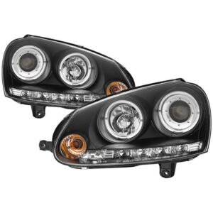Volkswagen GTI 06-09 / Jetta 06-09 / Rabbit 06-09 Projector Headlights  -Black - Image 1