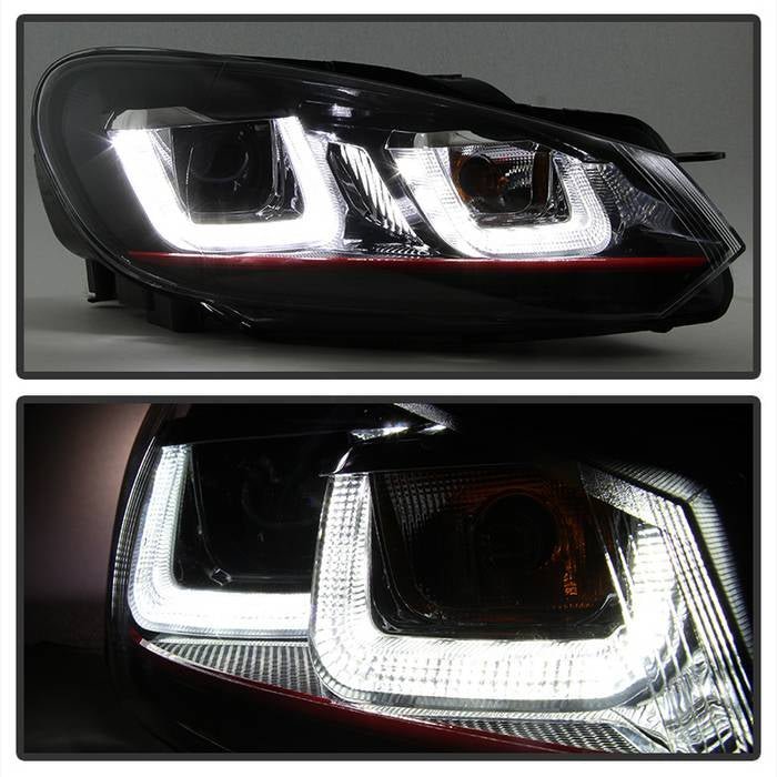 Volkswagen Golf / GTI 10-13 Version 3 Projector Headlights - Black