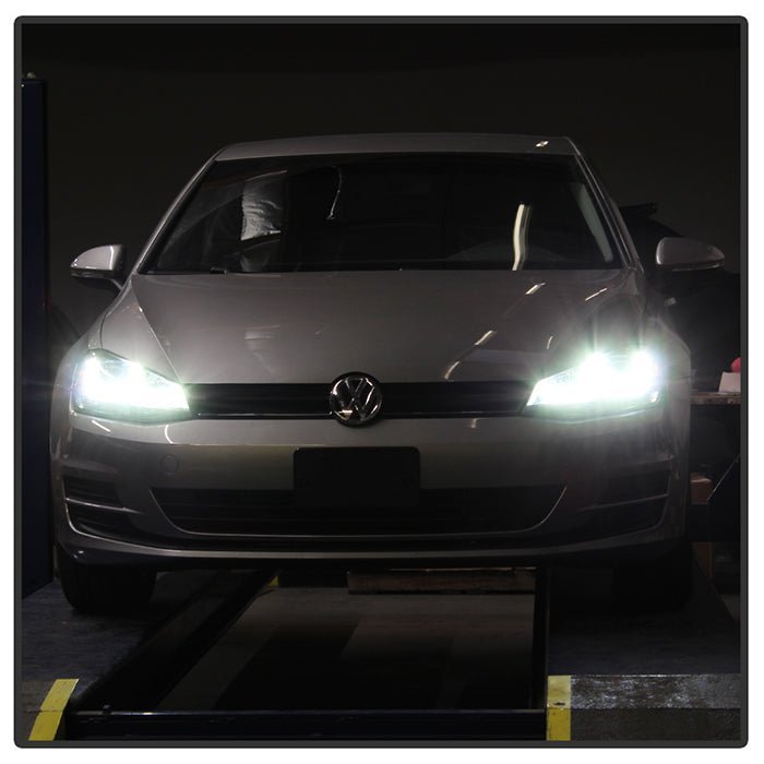 Volkswagen Golf VII 14-19  Projector Headlights  Black