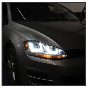 Volkswagen Golf VII 14-19  Projector Headlights  Black - Image 10