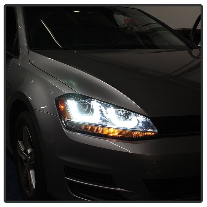 Volkswagen Golf VII 14-19  Projector Headlights  Black