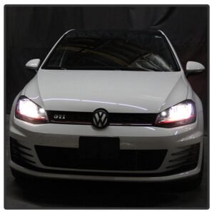 Volkswagen Golf VII 14-19  Projector Headlights  Black - Image 9