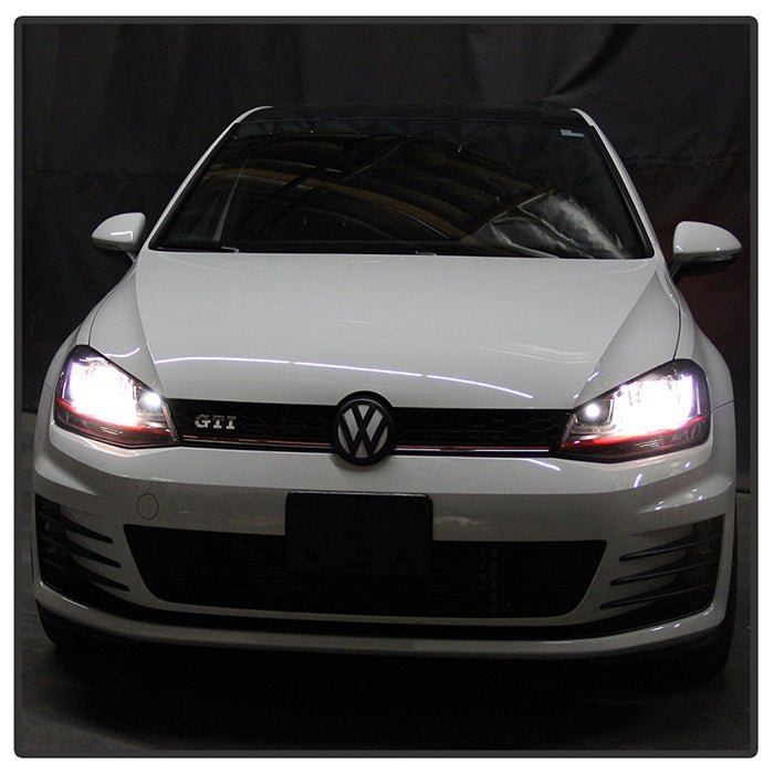 Volkswagen Golf VII 14-19  Projector Headlights  Black