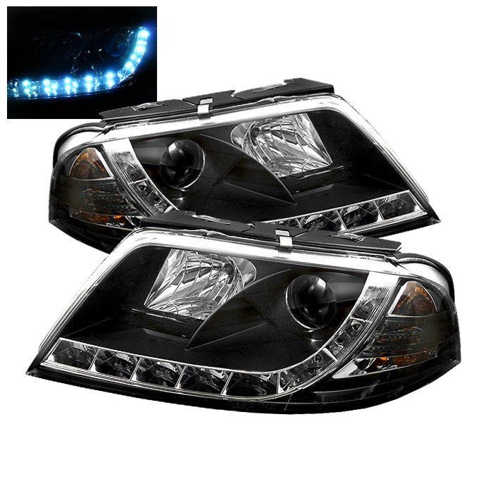 Volkswagen Passat 01-05 Projector Headlights - Black