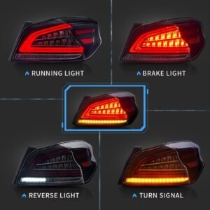 15-21 Subaru WRX & WRX STI 1th Gen(VA) Vland LED Tail Lights With Sequential Turn Signal - Image 8
