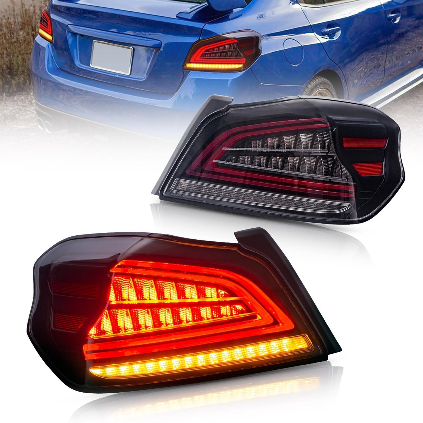 15-21 Subaru WRX & WRX STI 1th Gen(VA) Vland LED Tail Lights With Sequential Turn Signal - Image 2