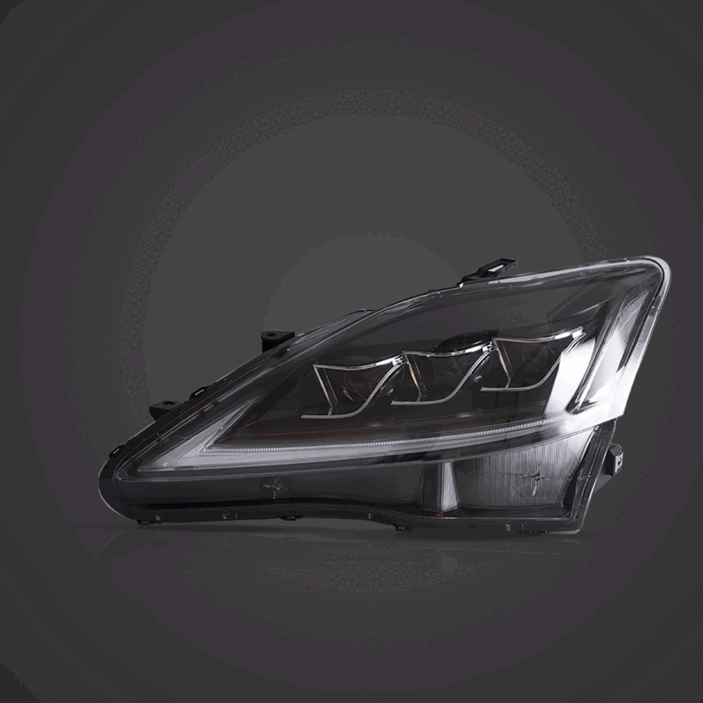 06-12 Lexus IS250/IS250C/IS350/IS220d & 08-14 ISF(XE20) Vland Matrix Projector Headlights Black