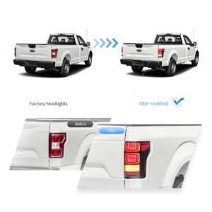 15-20 Ford F150 13th Gen (P552) Vland LED Tail Lights With Sequential Turn Signal - Image 14