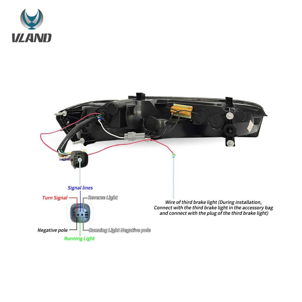 16-18 Chevrolet Camaro 6th Gen Vland LED Tail Lights With Sequential Turn Signal (Plug For US Models) - Image 18