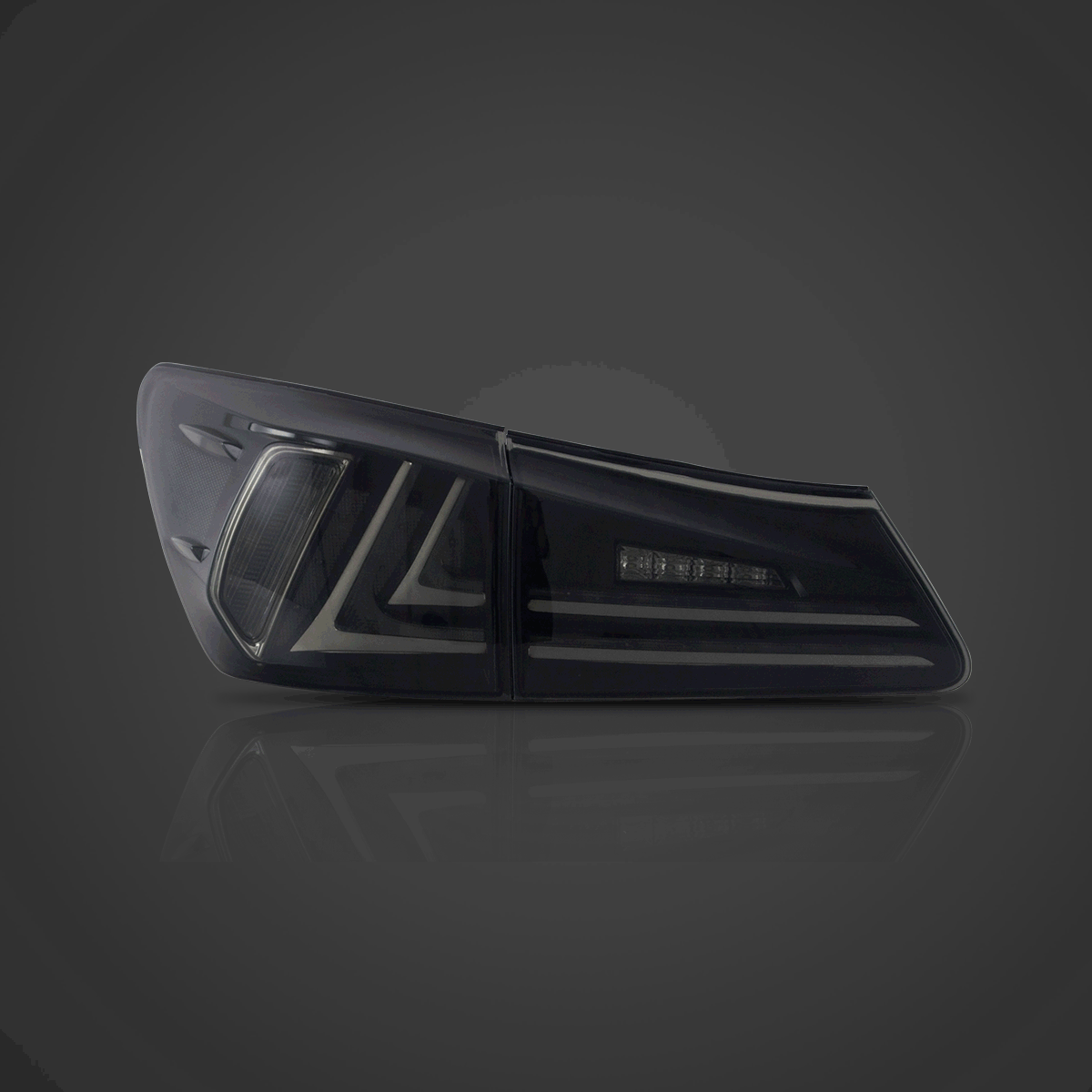 06-12 Lexus IS Series 2th Gen (XE20) Vland LED Tail Lights with Amber Turn Signal - Image 3