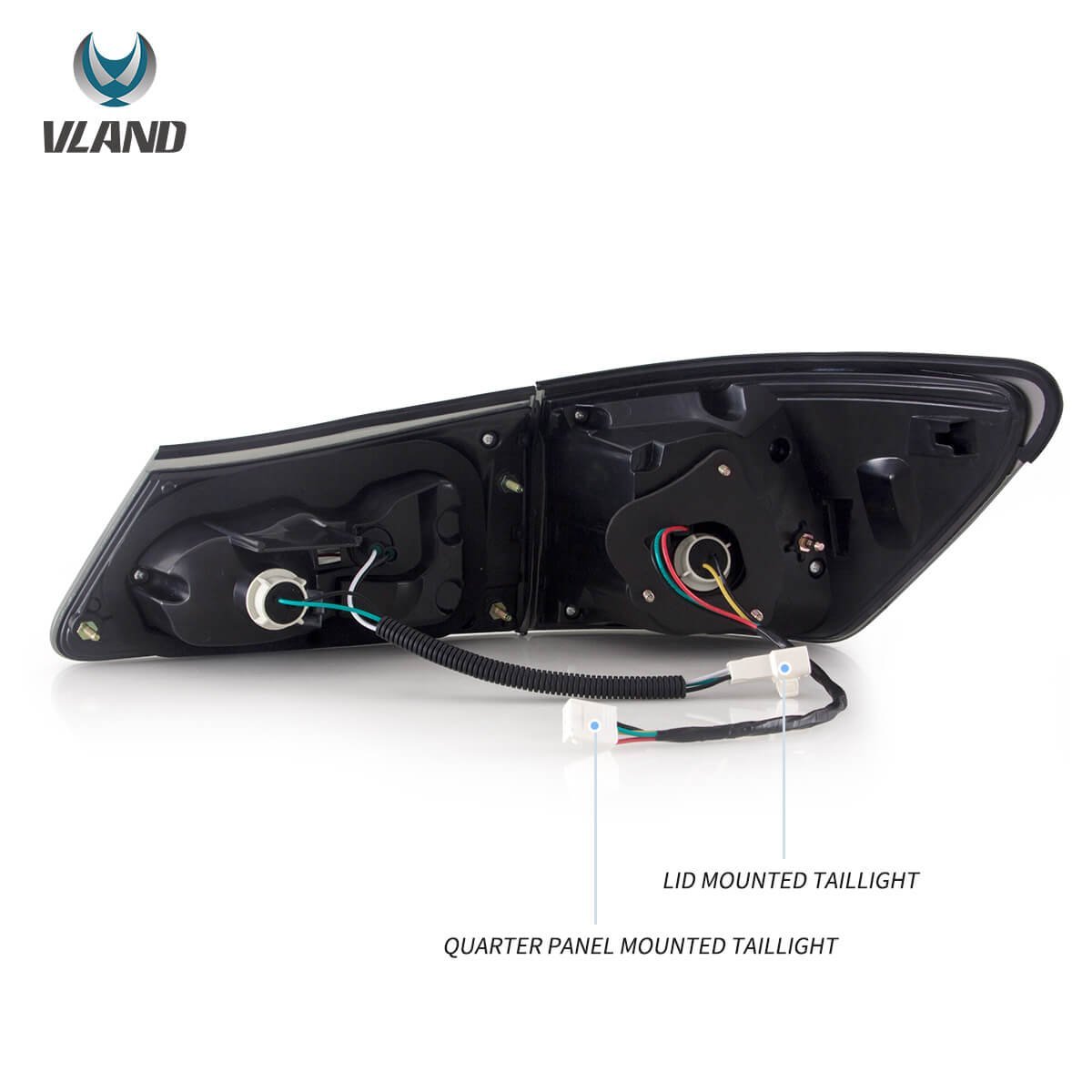 06-12 Lexus IS Series 2th Gen (XE20) Vland LED Tail Lights with Amber Turn Signal - Image 12