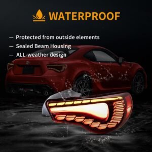 12-20 Toyota 86 GT86 FT86 13-20 Subaru BRZ 13-20 Scion FR-S Vland LED Tail Lights Sequential Turn Signal With Dynamic Welcome Lighting [Dragon Style] - Image 14