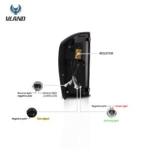 16-22 Toyota Tacoma 3th Gen (N300) LED Vland Tail Lights With Dynamic Welcome Lighting - Image 11