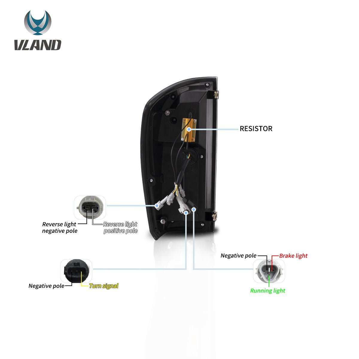 16-22 Toyota Tacoma 3th Gen (N300) LED Vland Tail Lights With Dynamic Welcome Lighting - Image 11
