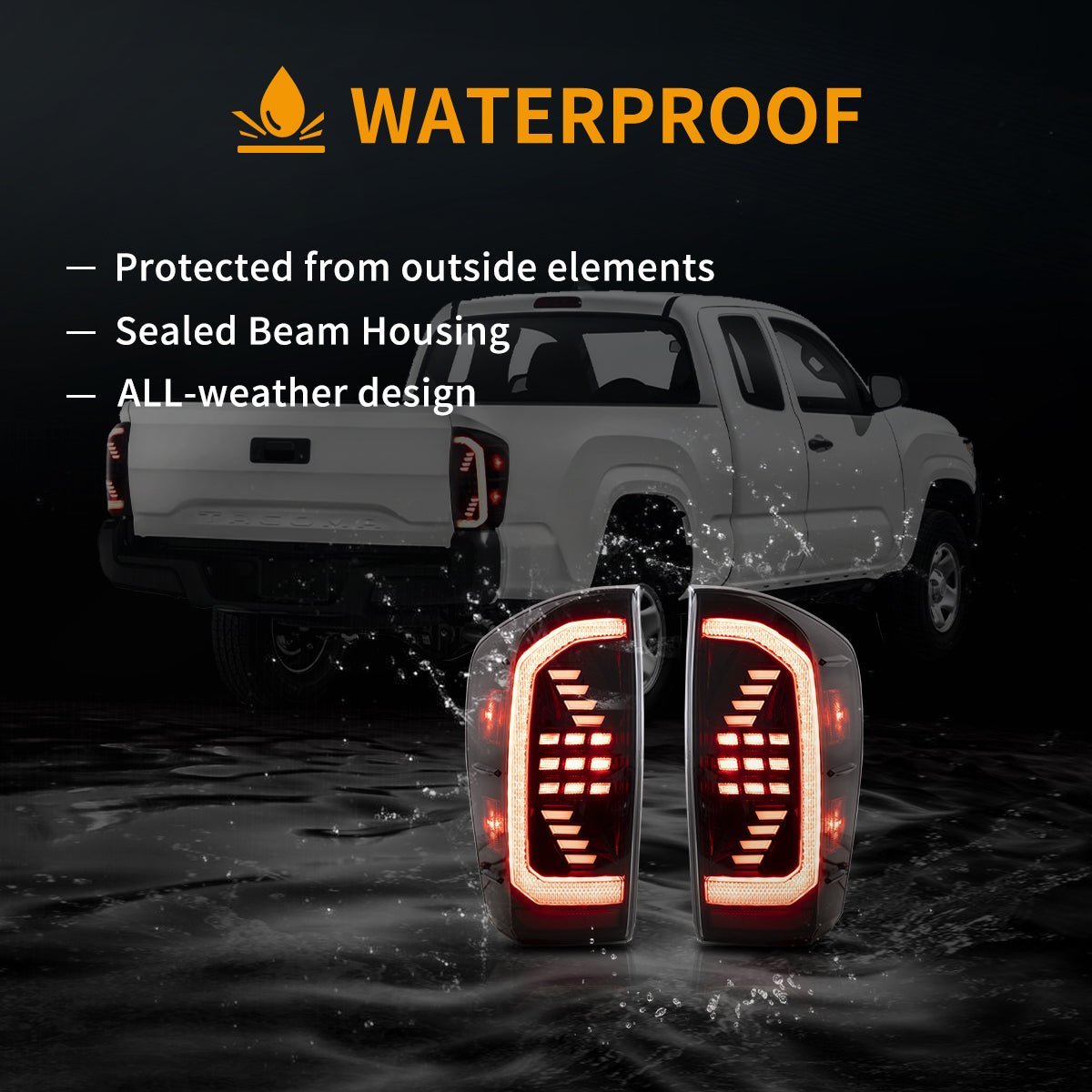 16-22 Toyota Tacoma 3th Gen (N300) LED Vland Tail Lights With Dynamic Welcome Lighting - Image 15