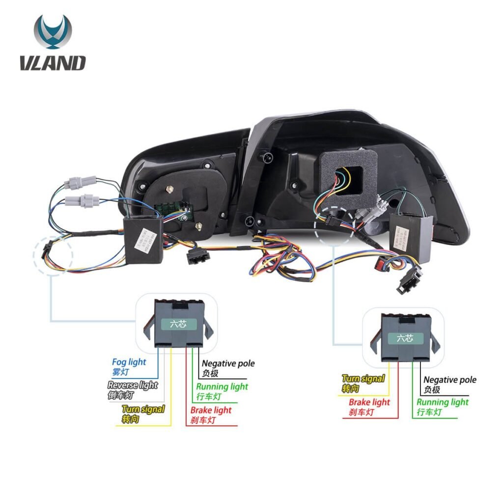 08-14 Volkswagen Golf 6th Gen Mk6 (5K) Hatchback Vland II OLED Tail Lights With Dynamic Welcome Lighting (GTS Style)