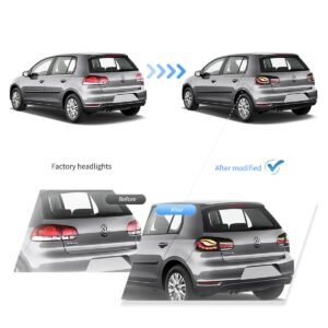 08-14 Volkswagen Golf 6th Gen Mk6 (5K) Hatchback Vland II OLED Tail Lights With Dynamic Welcome Lighting (GTS Style) - Image 9