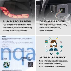 08-14 Volkswagen Golf 6th Gen Mk6 (5K) Hatchback Vland II OLED Tail Lights With Dynamic Welcome Lighting (GTS Style) - Image 13