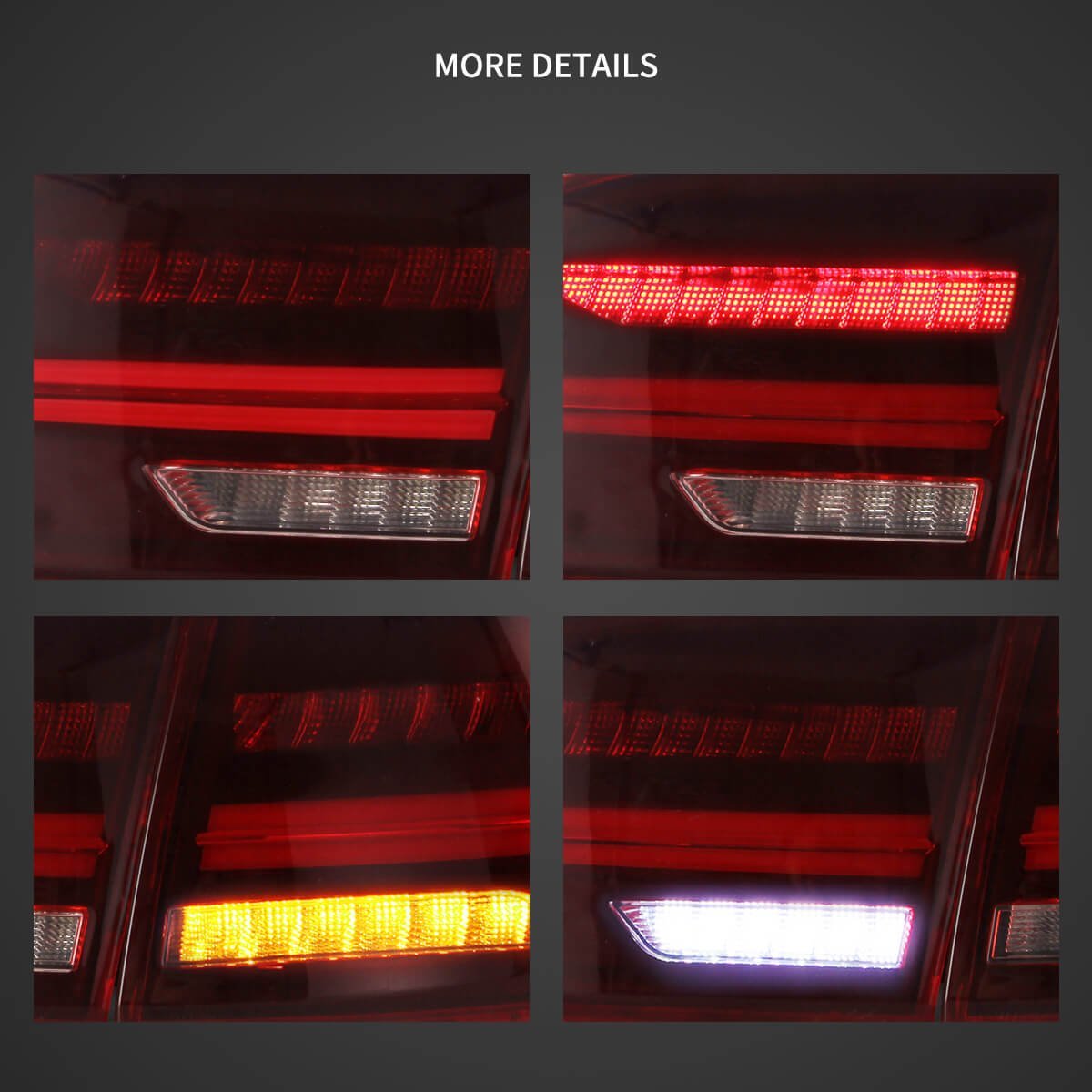 Vland Full LED 11-14 Volkswagen Jetta/Sagitar 6th Gen (A6) Tail Lights With Sequential Turn Signal - Image 10