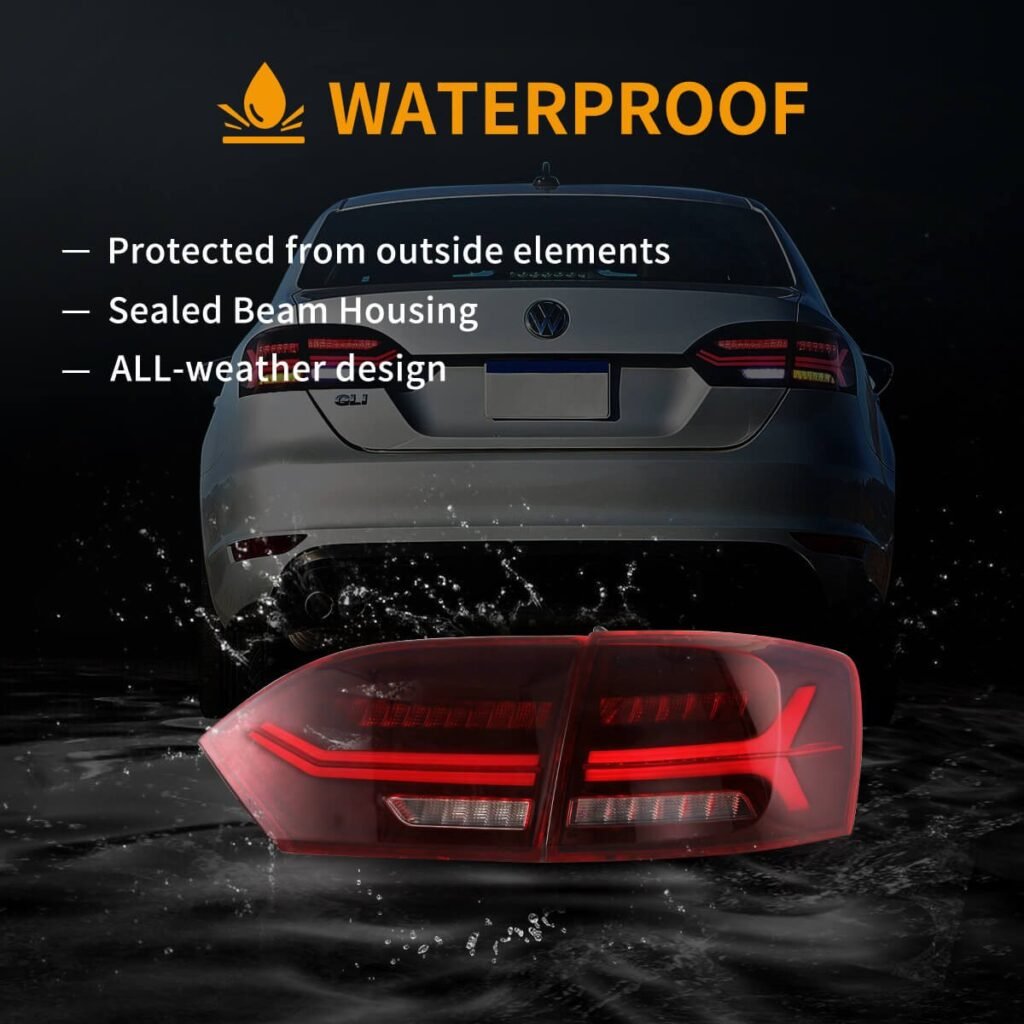 Vland Full LED 11-14 Volkswagen Jetta/Sagitar 6th Gen (A6) Tail Lights With Sequential Turn Signal