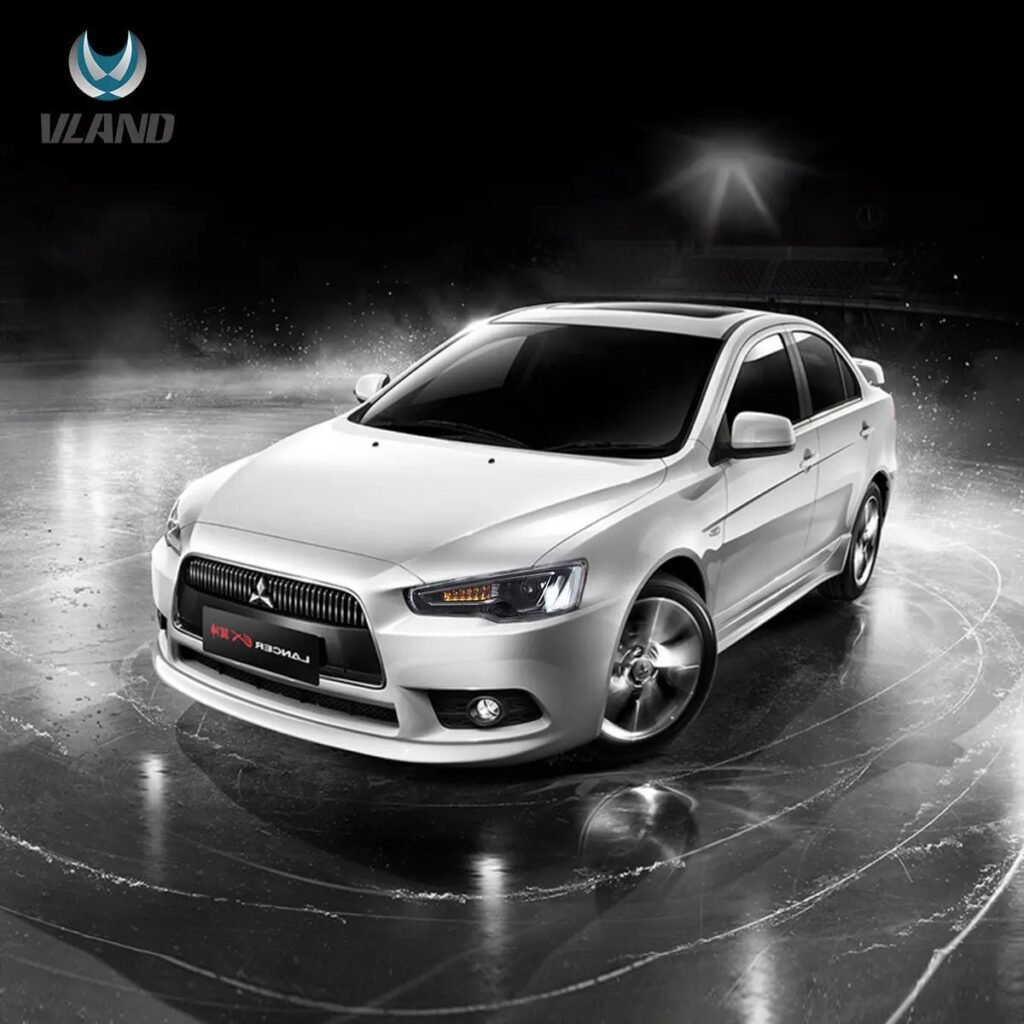 08-17 Mitsubishi Lancer 9th Gen Evo X GSR 10th Gen (CZ4A) Vland Dual Beam Projector Headlights with Demon Eyes Black