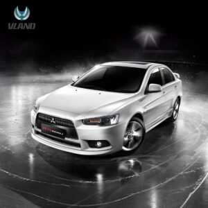 08-17 Mitsubishi Lancer 9th Gen Evo X GSR 10th Gen (CZ4A) Vland Dual Beam Projector Headlights with Demon Eyes Black - Image 5