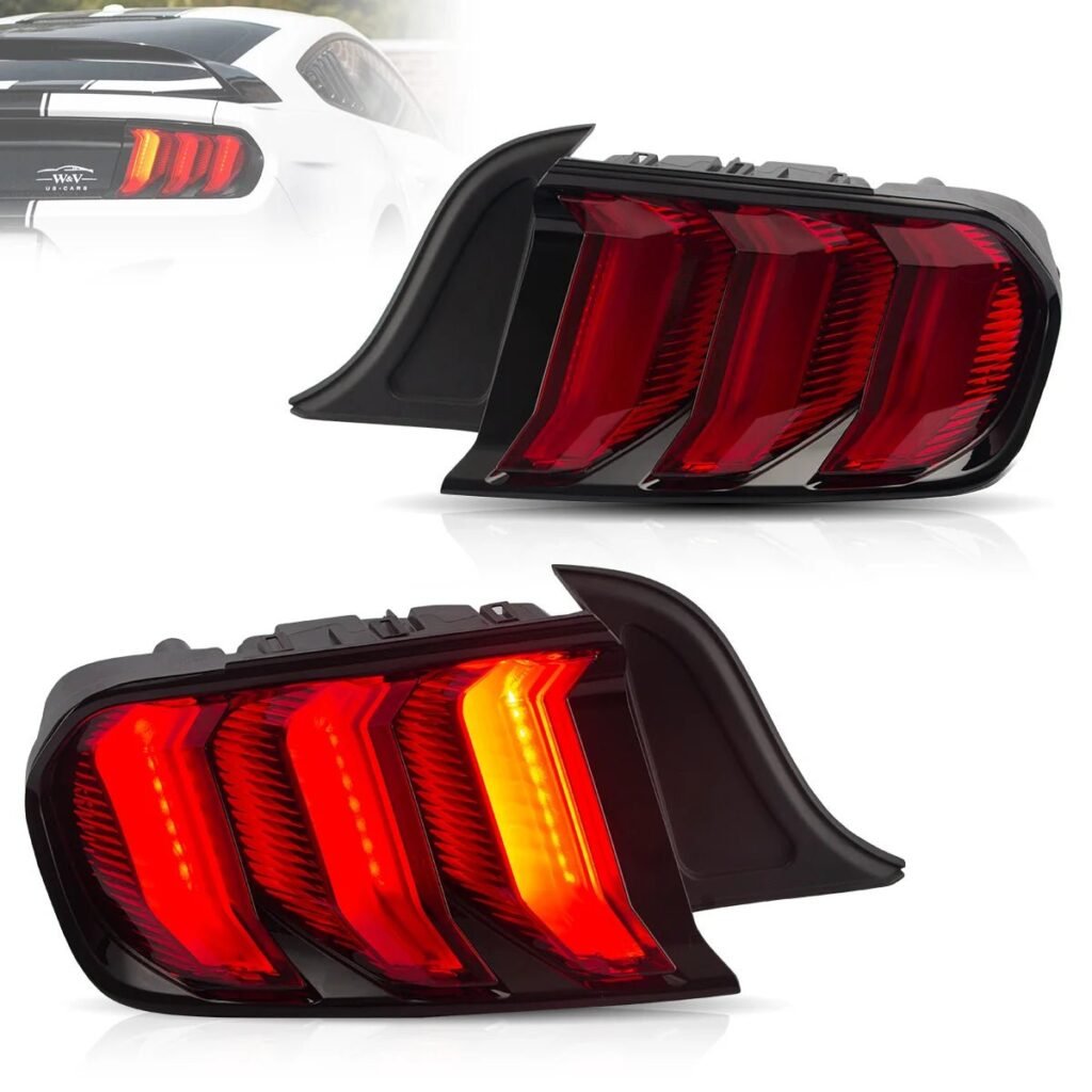 15-22 Ford Mustang 6th Gen (S550) Vland LED Tail Lights with 5 modes Sequential Turn Signal
