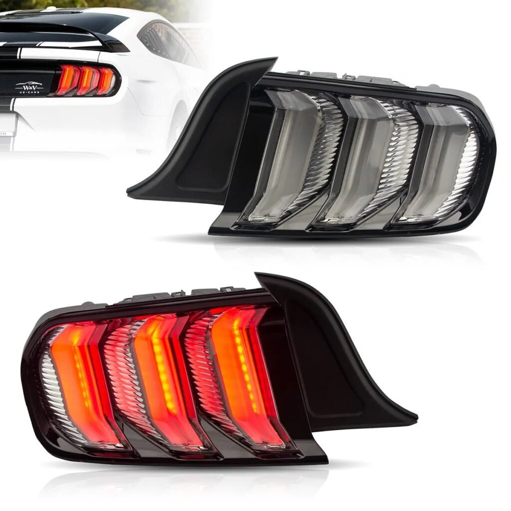 15-22 Ford Mustang 6th Gen (S550) Vland LED Tail Lights with 5 modes Sequential Turn Signal