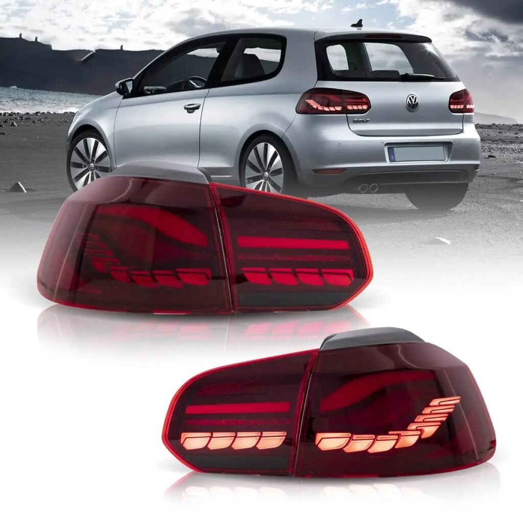 08-14 Volkswagen Golf 6th Gen Mk6 (5K) Hatchback Vland II OLED Tail Lights With Dynamic Welcome Lighting (GTS Style)
