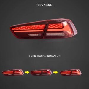 08-17 Mitsubishi Lancer & EVO X Vland IV LED Tail Lights With Dynamic Welcome Lighting - Image 4