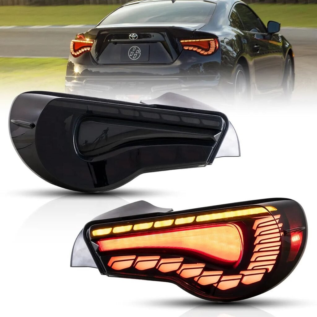 12-20 Toyota 86 GT86 FT86 13-20 Subaru BRZ 13-20 Scion FR-S Vland LED Tail Lights Sequential Turn Signal With Dynamic Welcome Lighting [Dragon Style]