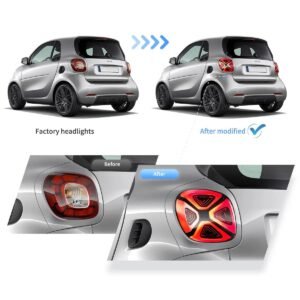 15-19 Benz Smart 453 Fortwo / Forfour Vland LED Tail Lights With Dynamic Welcome Lighting - Image 10