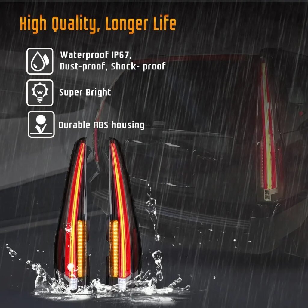 07-14 GMC Yukon Chevrolet Tahoe Suburban 3th Gen (GMT900) Vland LED Tail Lights with Sequential Turn Signal