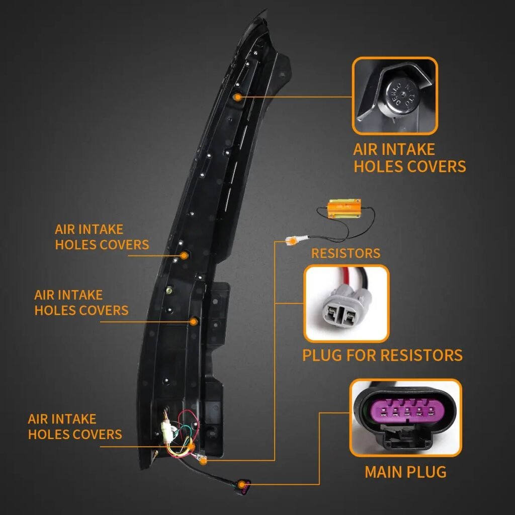 07-14 GMC Yukon Chevrolet Tahoe Suburban 3th Gen (GMT900) Vland LED Tail Lights with Sequential Turn Signal