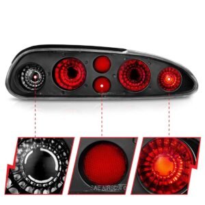 CHEVY CAMARO 93-02 TAIL LIGHTS BLACK - Image 2