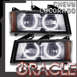 Oracle Lighting 2004-2012 Chevrolet Colorado Pre-assembled Led SMD Halo Headlights - Image 1