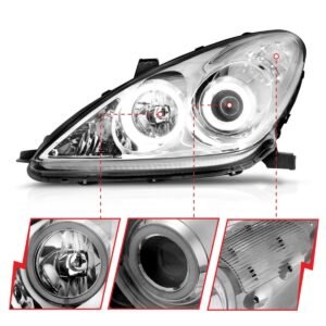 Lexus ES 300 02-03 / ES 330 04 Projector Headlights Chrome - Image 2