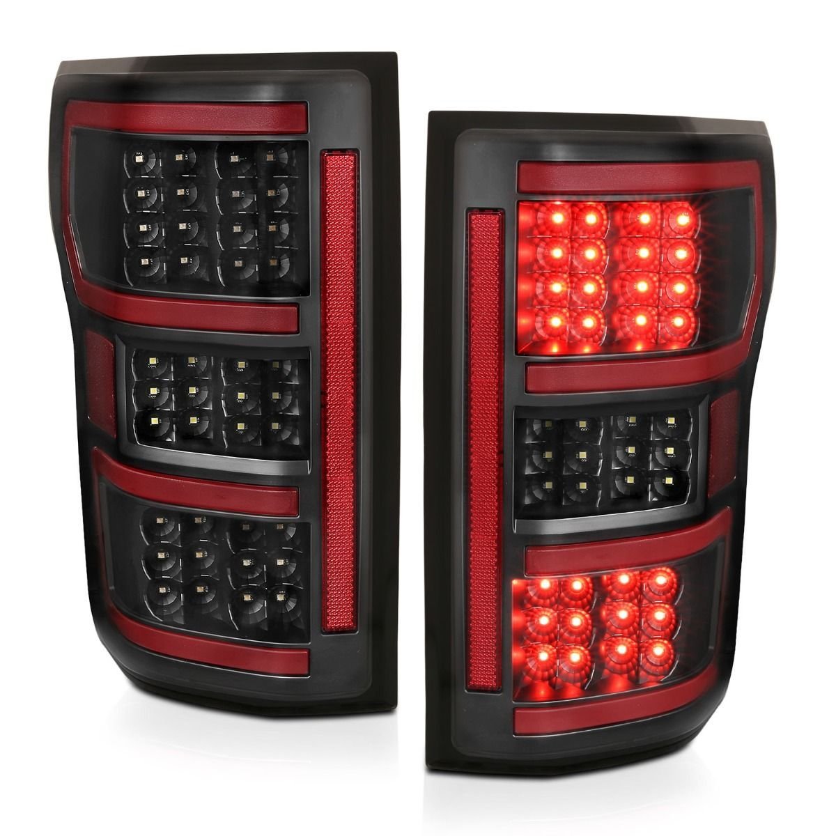 Ford F-150 18-20 Full Led Taillights W/ Black Housing - Image 2